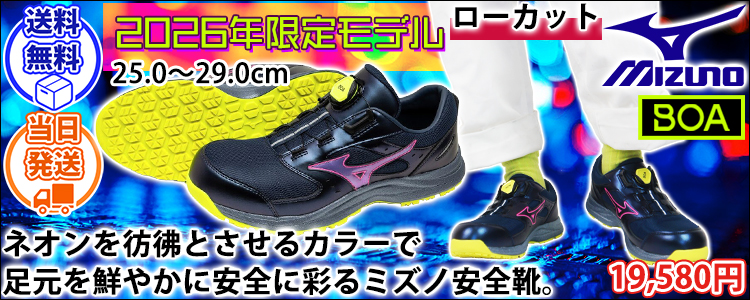 MIZUNO 数量限定カラー ミズノ 安全靴 軽量 メンズ 作業 27.0 ミズノ(MIZUNO)安全靴通販専門店【公式】ワークストリート