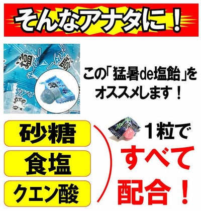 【送料無料】 猛暑de塩飴1kg×10袋セット / 暑さ対策キャンディ 飴 [季節対策商品]