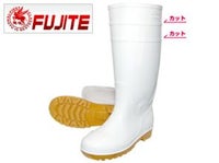 富士手袋工業 安全長靴  耐油セフメイトセイバー 889 / ブラック ホワイト