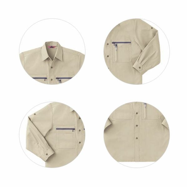 サンエス 作業着 219 長袖シャツ AG219 WA219 春夏作業服