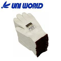 ユニワールド 軍手 強力特紡3本編軍手 キナリ 約750g 6500 10ダース