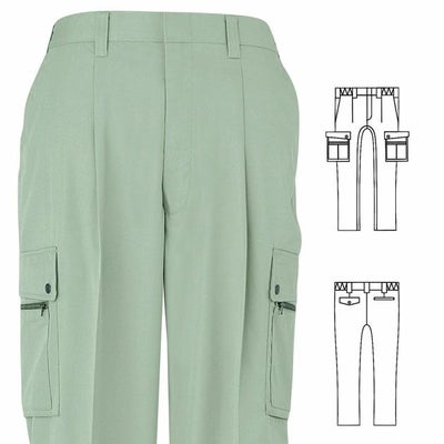 SOWA 桑和 作業着 春夏作業服 カーゴパンツ 458