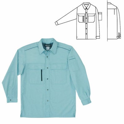 SOWA 桑和 作業着 秋冬作業服 長袖シャツ 495