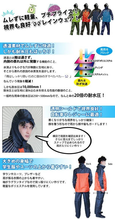 富士手袋工業 レインスーツ brelis ブレリス  347-10