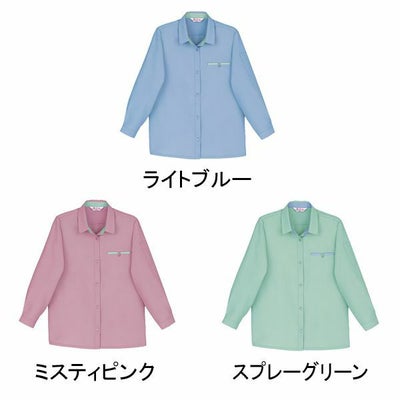 4L 自重堂 作業着 秋冬作業服 レディース長袖シャツ 24105