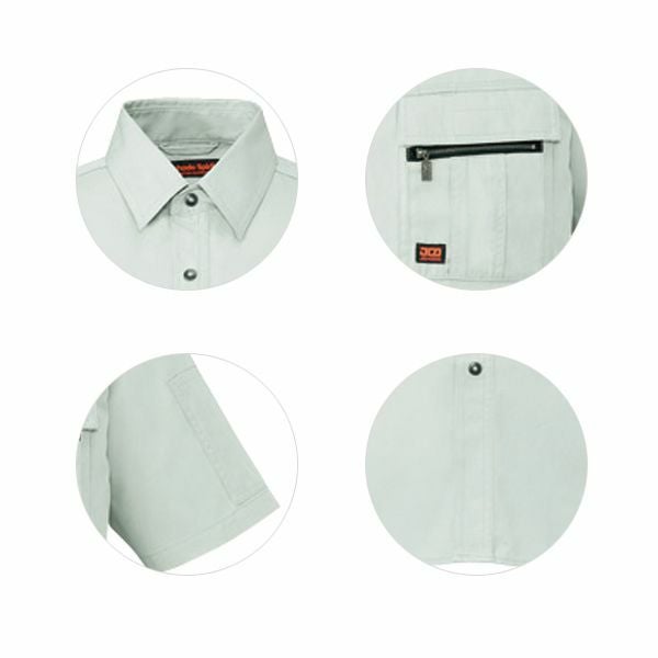 4L 自重堂 作業着 春夏作業服 半袖シャツ 46314