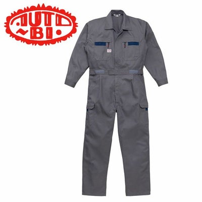 3L AUTO-BI 山田辰 作業着 秋冬作業服 ストライプツヅキ服 8700