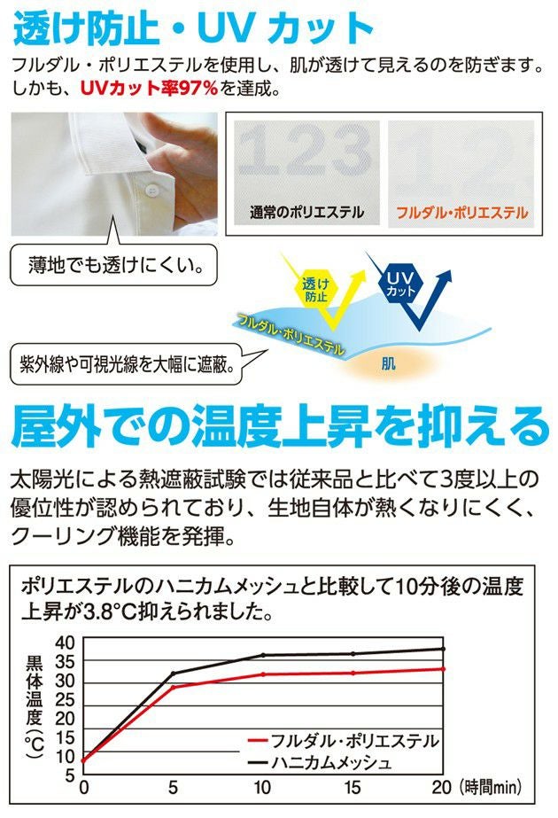 4L～5L CO-COS コーコス 作業着 作業服 3WAYカラー長袖ポロシャツ A-1218