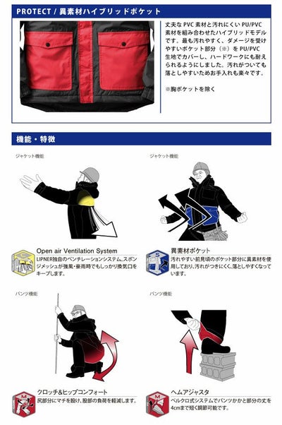 LOGOS ロゴス レインウェア 防水防寒スーツ カーター 30340