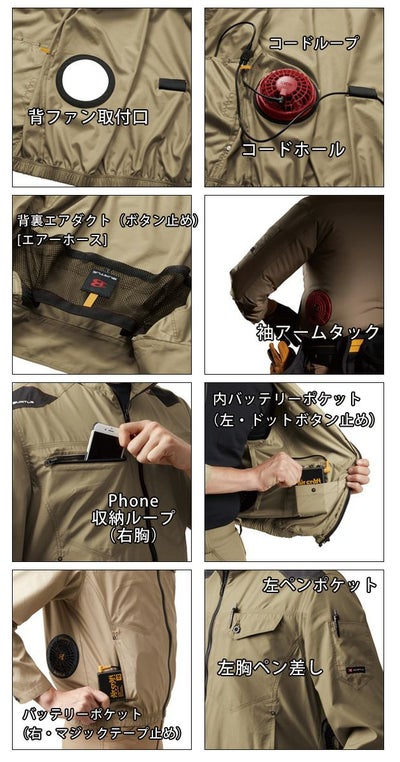 SS～3L BURTLE バートル 作業着 空調作業服 エアークラフトブルゾン（ユニセックス） AC1021 服のみ