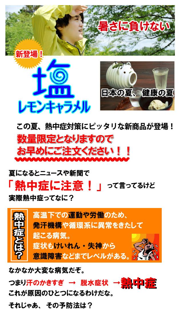 塩レモンキャラメル 1kg  熱中症対策 暑さ対策 塩飴