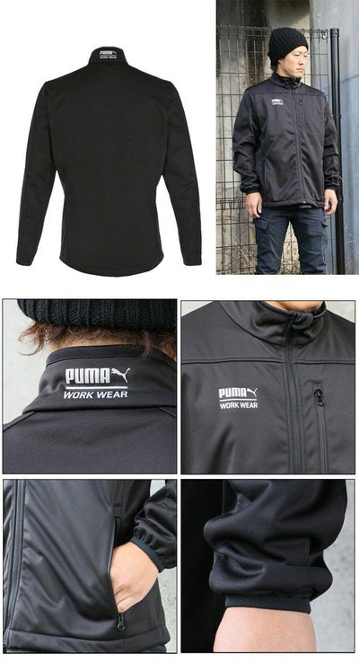 PUMA プーマ 作業着 秋冬作業服 ソフトシェルジャケット 30-6000