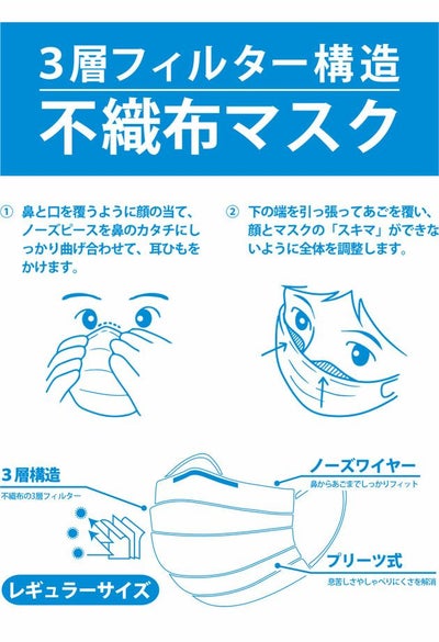 不織布マスク50枚入り