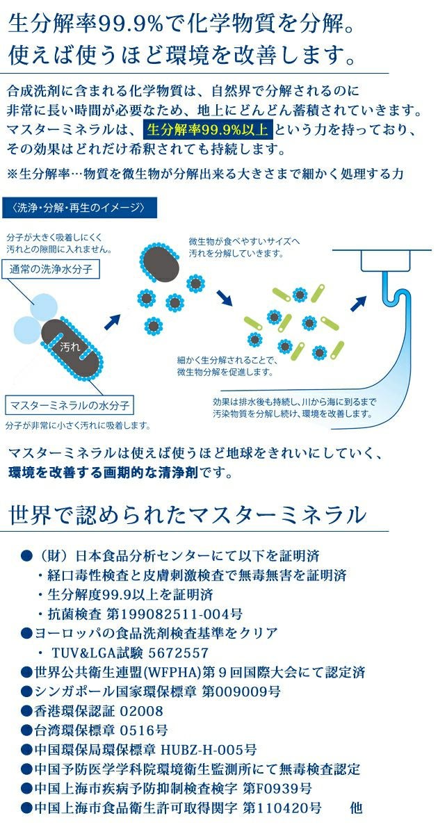 マスターミネラル マスターミネラル300ml 洗剤