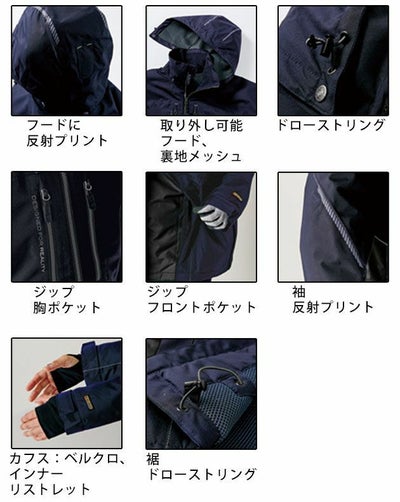 BLAKLADER ブラックラダー 作業着 秋冬作業服 防水防風ジャケット（LIGHTWEIGHT LINED FUNCTIOMAL JAKET） 4890-1977