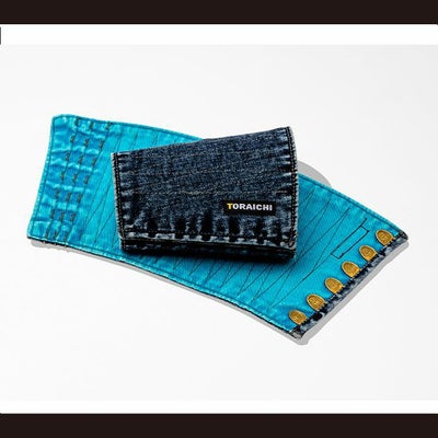 寅壱 手甲 デニム手甲（6枚コハゼ） 8920-902