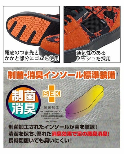 喜多 安全靴 セーフティスニーカーTOPFORM MG-5730