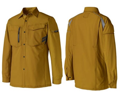 SS～5L クロダルマ 春夏作業服 作業着 長袖シャツ 25680