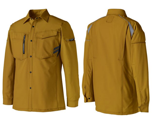 6L クロダルマ 春夏作業服 作業着 長袖シャツ 25680