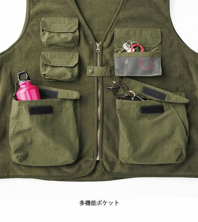 A-Walker 秋冬作業服 作業着 タルテックス フリースユーティリティベスト 23550
