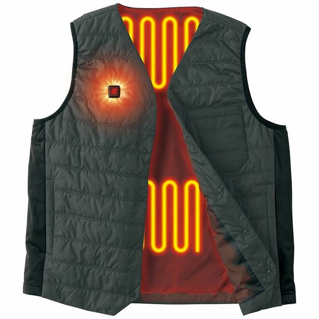 5L A-Walker 電熱ベスト 作業着 タルテックス Vネックヒーターベスト AZ-8313