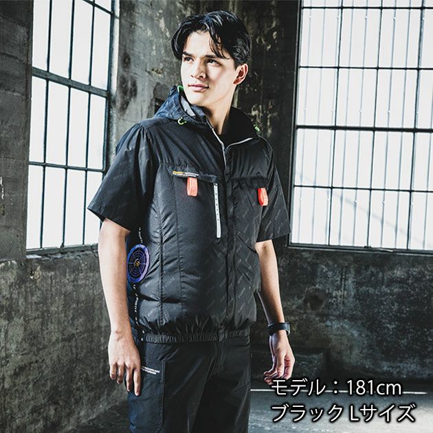3XL BURTLE バートル 空調作業服 作業着 AC半袖ブルゾン 2024年新作