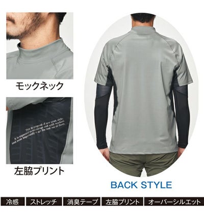 APEX WIN 春夏インナー 半袖モックネックインナー 79215