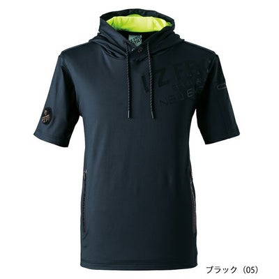 アイズフロンティア 春夏作業服 作業着 接触冷感D.J.ストレッチ半袖フーディー 048