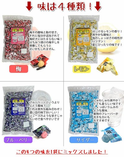 オークラ製菓 夏対策商品 猛暑de塩飴 ボトルミックス800g×1個・詰め替え1kg×2袋セット 塩飴セット