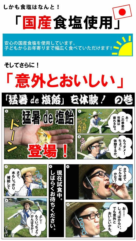 オークラ製菓 夏対策商品 猛暑de塩飴 4種アソートミックス1kg×10袋セット 塩飴セット