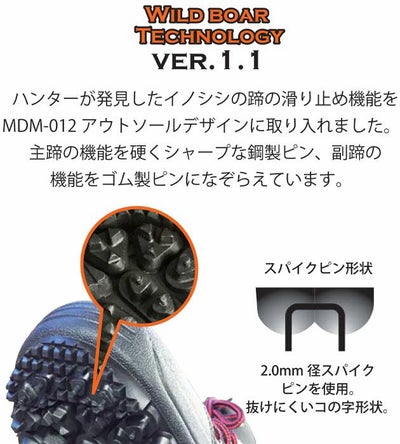 丸五 安全靴 スパイクセーフティー MDM SPIKE-012