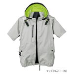 S～4L シンメン 空調作業服 作業着 アイエスエアダクトフードリペルショートジャケット 05431