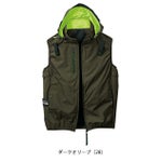 S～4L シンメン 空調作業服 作業着 アイエスエアダクトフードリペルベスト 05432