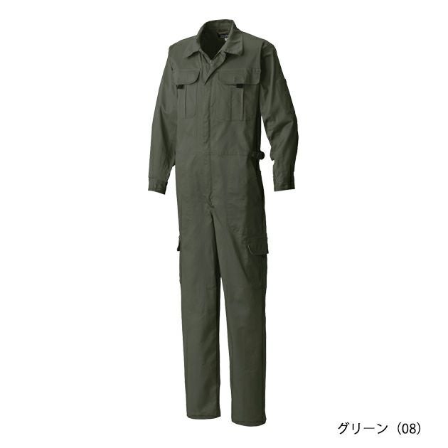S～4L シンメン つなぎ服 作業着 ストレッチ円管服 1127