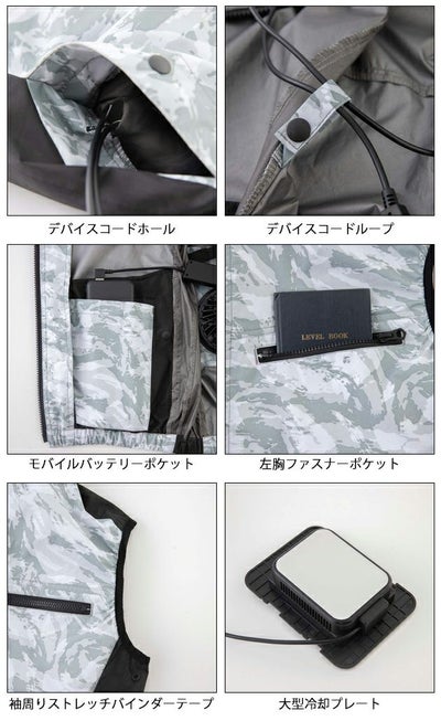 F～3L ビッグボーン 空調作業服 作業着 冷蔵服3 TH603