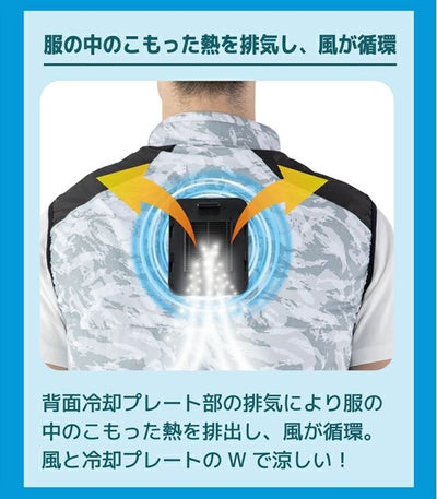 F～3L ビッグボーン 空調作業服 作業着 冷蔵服3モバイルバッテリーフルセット TH603SET