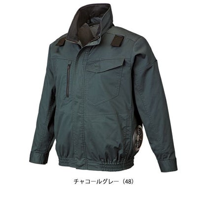 7L クロダルマ 空調作業服 作業着 ハーネス対応長袖ジャンパー 258861