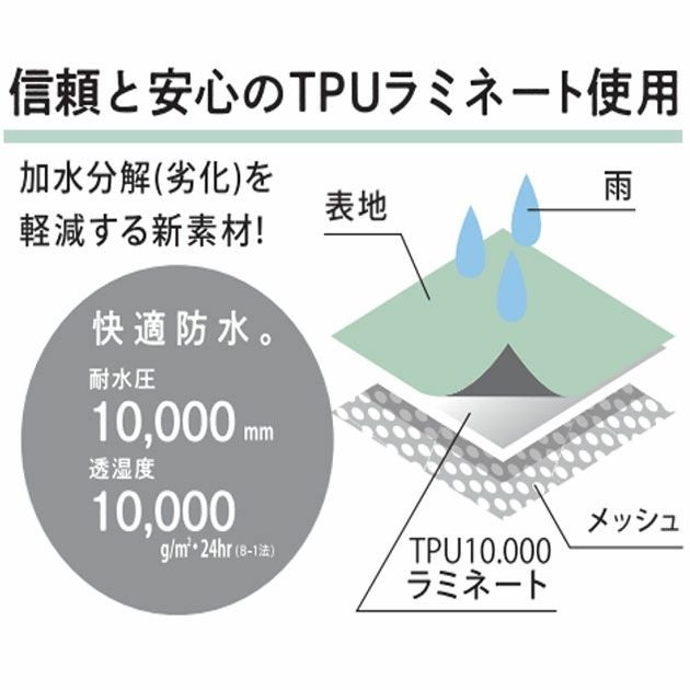 カジメイク レインウェア レインスーツフェミニンIII 7481
