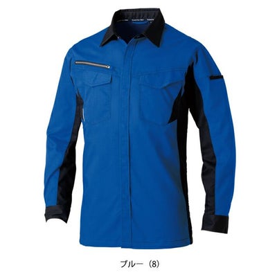 6L SOWA 桑和 春夏作業服 作業着 長袖シャツ 3478-02