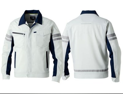 8L SOWA 桑和 春夏作業服 作業着 長袖ブルゾン（反射材付き） 964