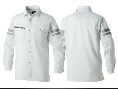 8L SOWA 桑和 春夏作業服 作業着 長袖シャツ（反射材付き） 960