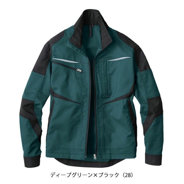 4L～5L ビッグボーン 春夏作業服 作業着 長袖ジャケット EBA6177
