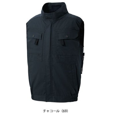 サンエス 空調作業服 作業着 空調風神服 フルハーネス用ベスト KF92490G