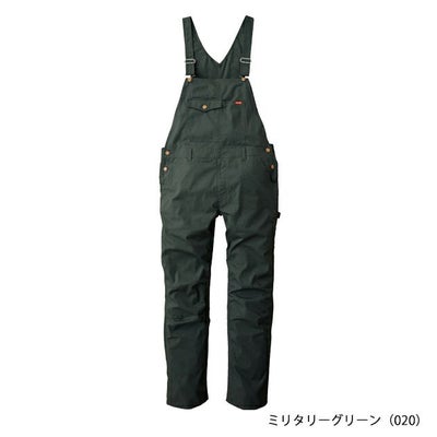 S～3L SUNDISC サンディスク 日の丸繊維 つなぎ服 作業着 ストレッチリップストップサロペット SD-8320