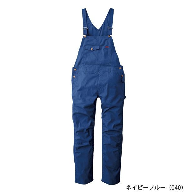 S～3L SUNDISC サンディスク 日の丸繊維 つなぎ服 作業着 ストレッチリップストップサロペット SD-8320