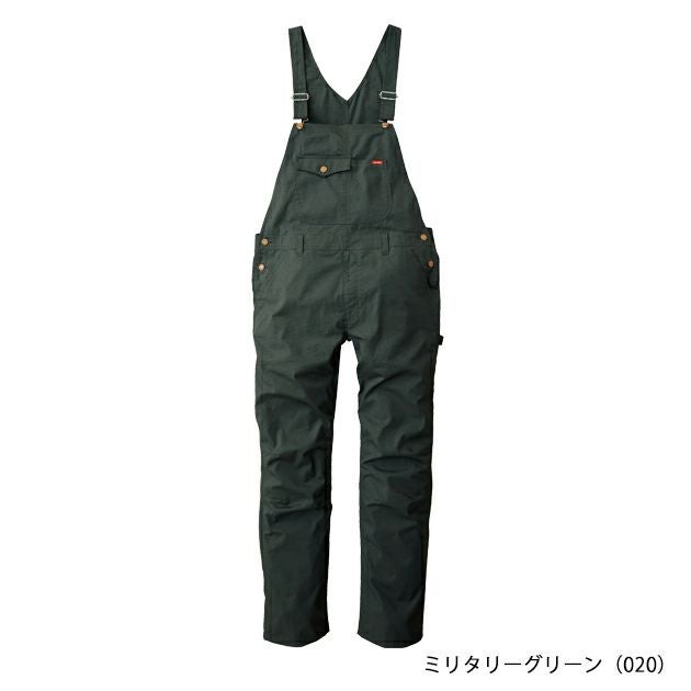 4L～5L SUNDISC サンディスク 日の丸繊維 つなぎ服 作業着 ストレッチリップストップサロペット SD-8320