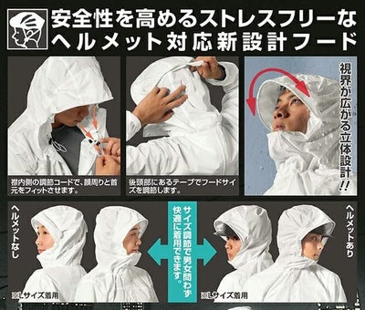 S～EL マック レインウェア パノラマバックインレインスーツ AS-5140