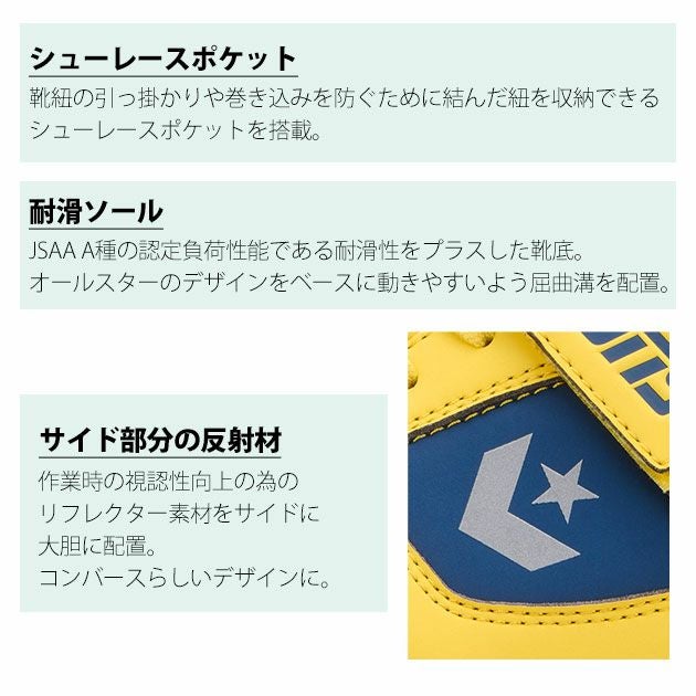 コンバース CONVERS 安全靴 ランスラム PS 2024年限定モデル 33701640 33701641