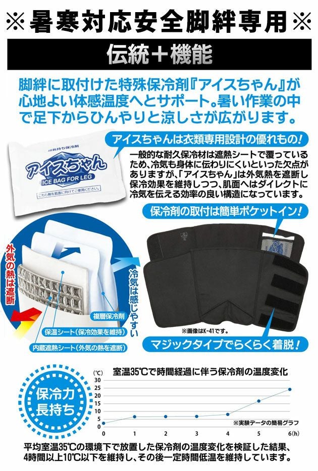 荘快堂 脚絆 アイスちゃん K-1