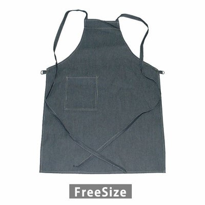 のばのば 通年作業服 作業着 デニム胸付き前掛けタスキ 10